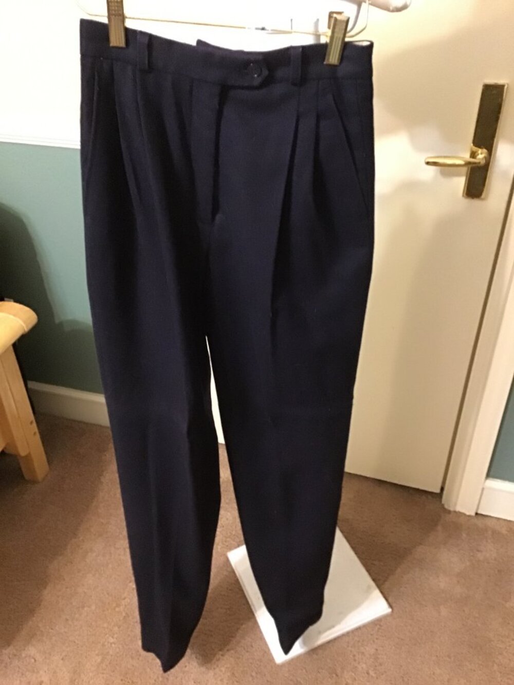 Rafaella Dark Navy Straight Leg Trousers
